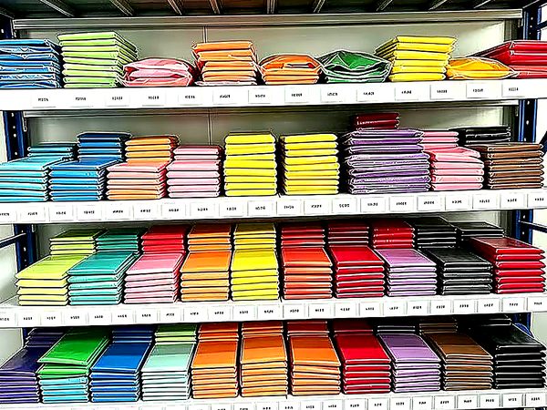 Silicone color swatch wall for Pantone color matching at WINTEL factory