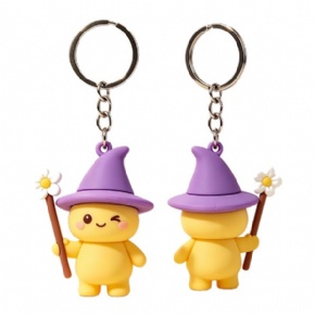 Custom PVC Wizard Hat Keychain