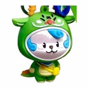 Custom PVC Lucky Pup Keychain