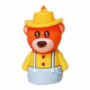 Custom PVC Builder Bear Keychain