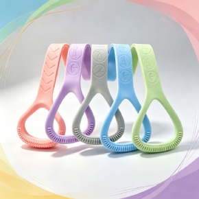 Silicone Resistance Training Band with Exercise Icons
