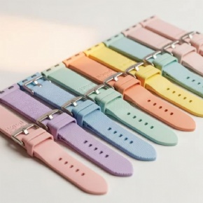 Custom Silicone Watch Band Pastel Pantone Range