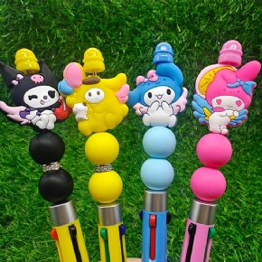 Custom Silicone Focal Beads for Pens and Keychains